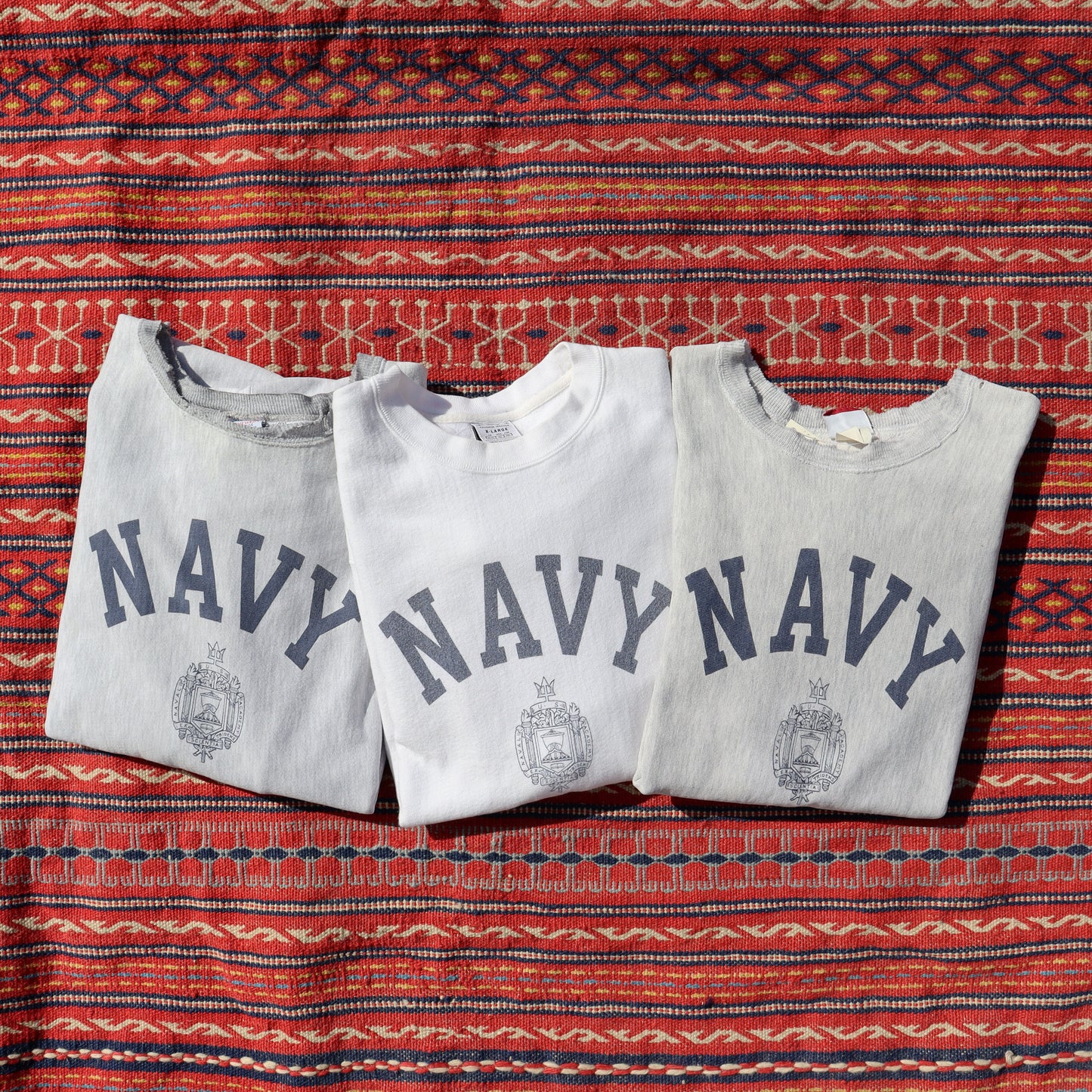 COPYCAT：NAVY L/S SWEATSHIRT - #3 【ダメージあり】