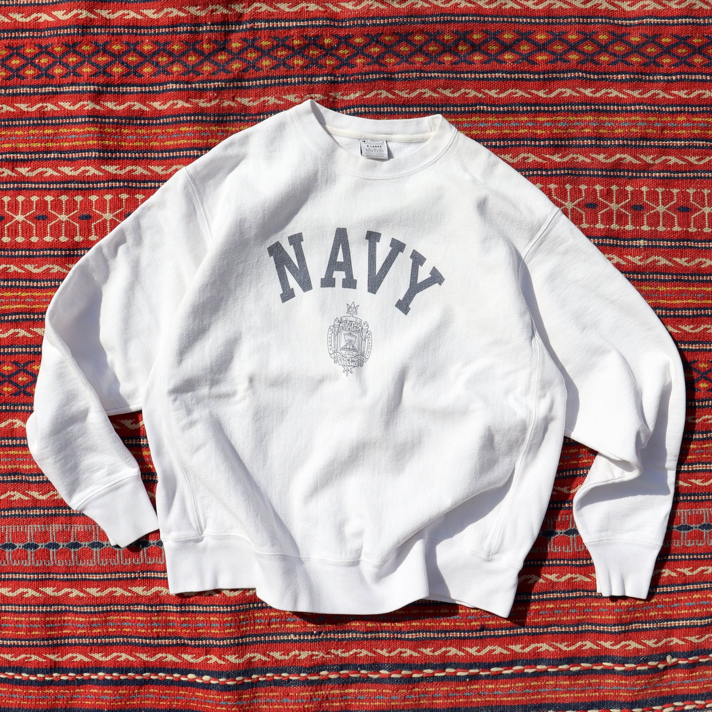 COPYCAT：NAVY L/S SWEATSHIRT - #3 【ダメージあり】