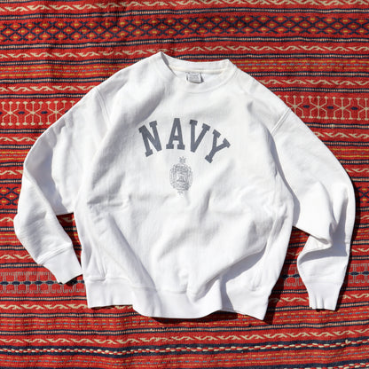 COPYCAT：NAVY L/S SWEATSHIRT - #3 【ダメージあり】