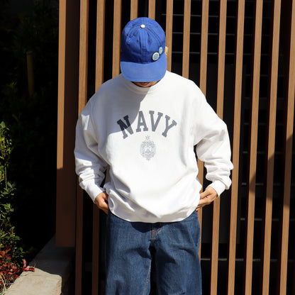 COPYCAT：NAVY L/S SWEATSHIRT - #3 【ダメージあり】