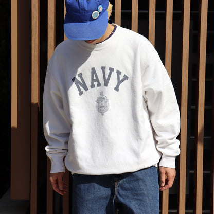 COPYCAT：NAVY L/S SWEATSHIRT - #3 【ダメージあり】