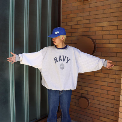 COPYCAT : NAVY L/S SWEATSHIRT (Damaged)