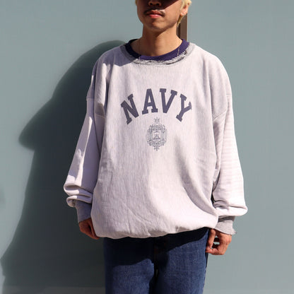 COPYCAT : NAVY L/S SWEATSHIRT (Damaged)