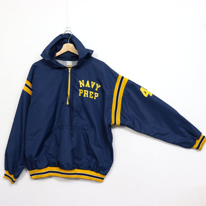 used :  U.S. NAVY Prep Half-Zip Pullover Hoodie - #42 (F)