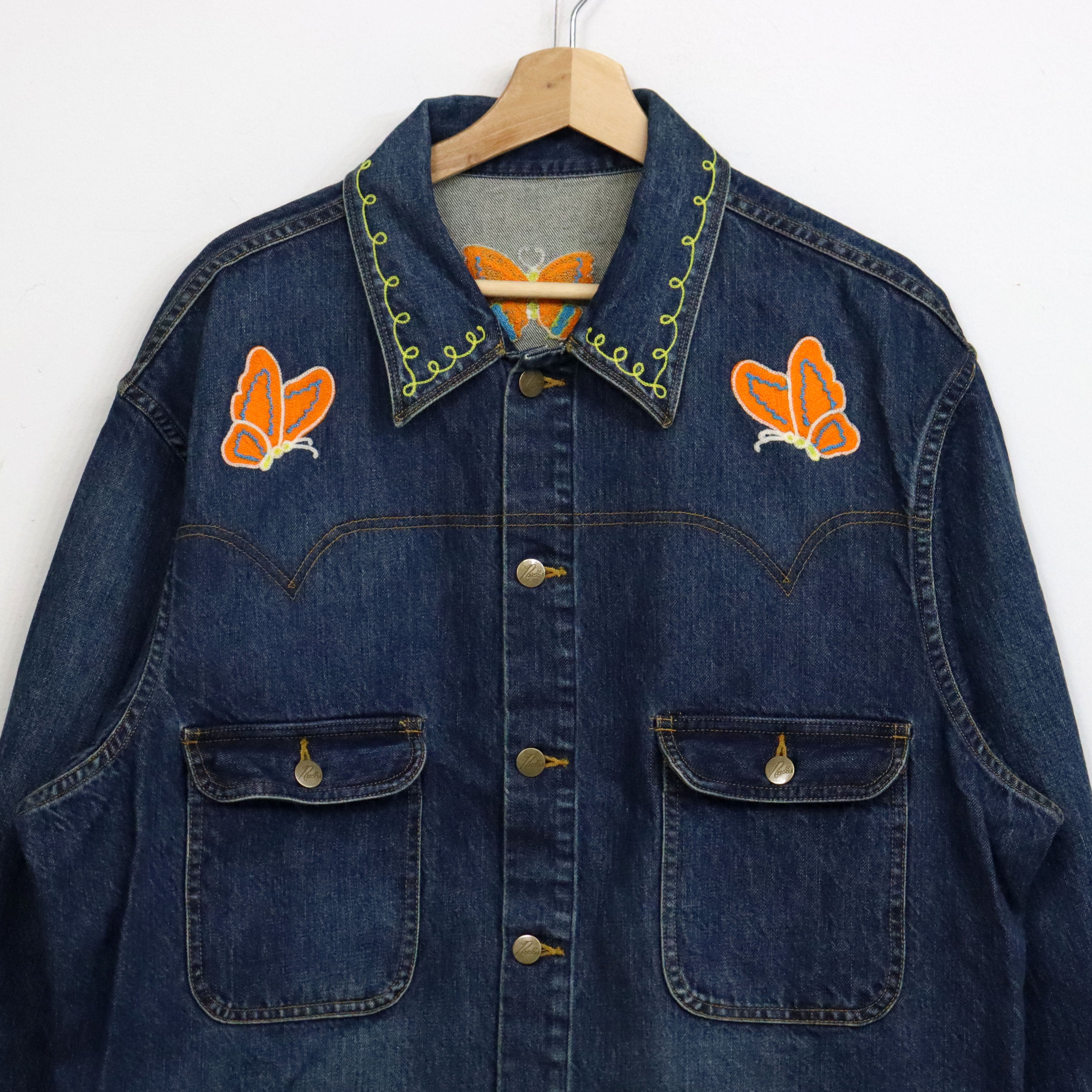 Needles デニムカバーオール　2 NEEDLES : Coverall - Embroidered Twill – TAMANIWA