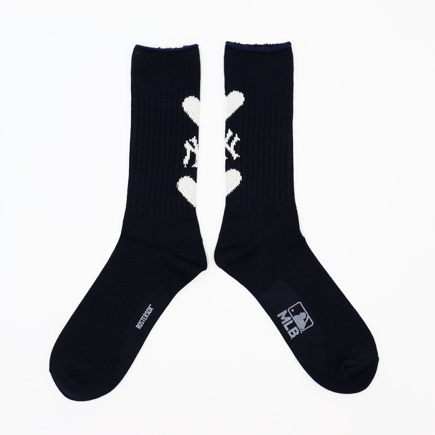MLB×ROSTER SOX：MLB-304 MLB Heart Jacqard SOCKS