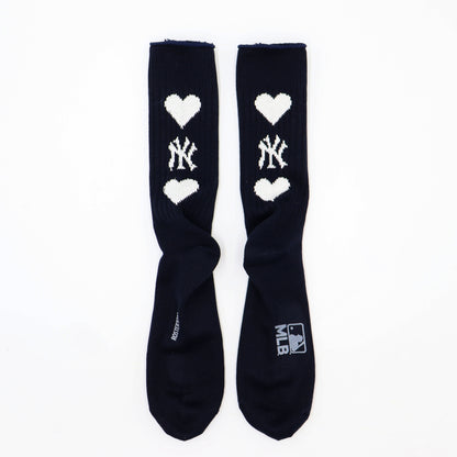 MLB×ROSTER SOX：MLB-304 MLB Heart Jacqard SOCKS
