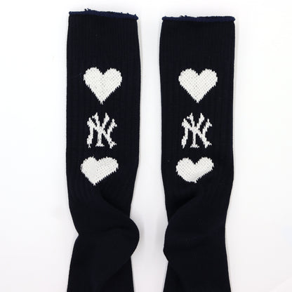 MLB×ROSTER SOX：MLB-304 MLB Heart Jacqard SOCKS