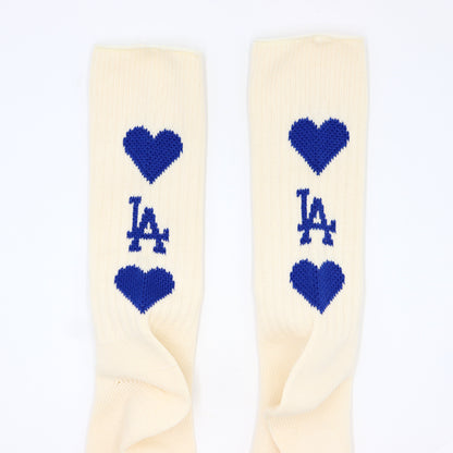 MLB×ROSTER SOX：MLB-304 MLB Heart Jacqard SOCKS