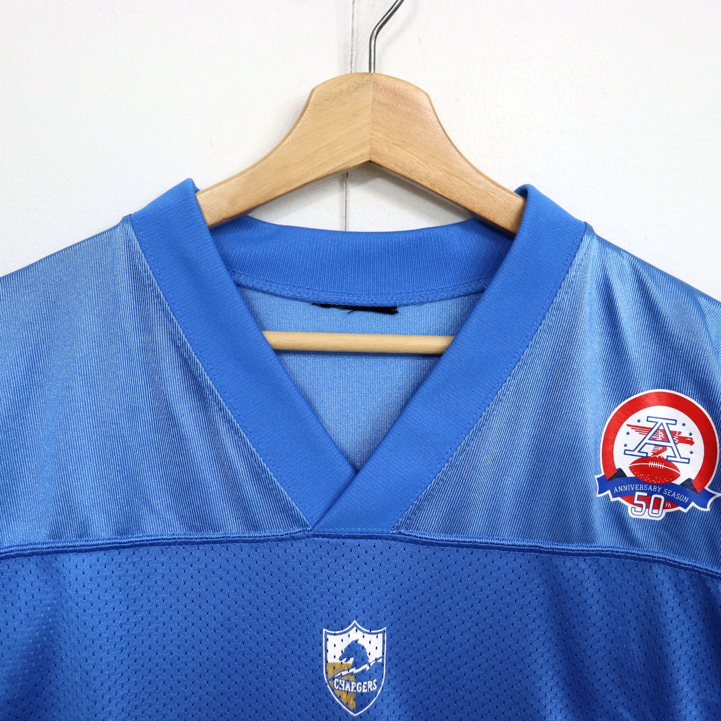 used : (Reebok) NFL Chargers 50th Anv. Football Tee
