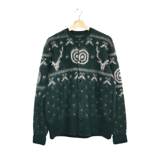 South2 West8：LOOSE FIT CREW NECK CARDIGAN - S2W8 NORDIC