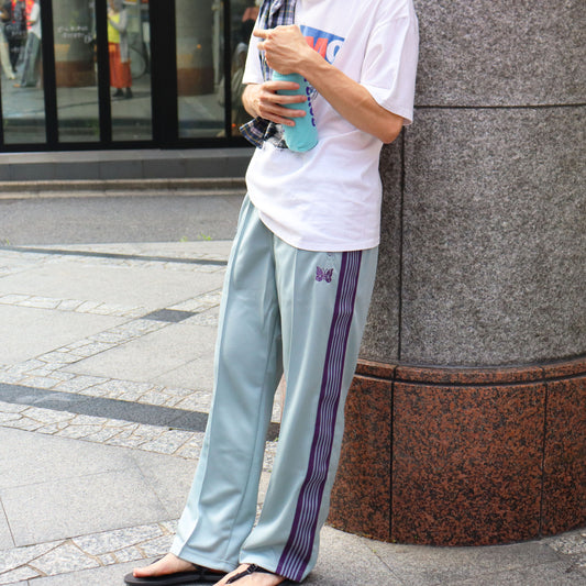 Needles：Track Pant - Poly Smooth【Sax】
