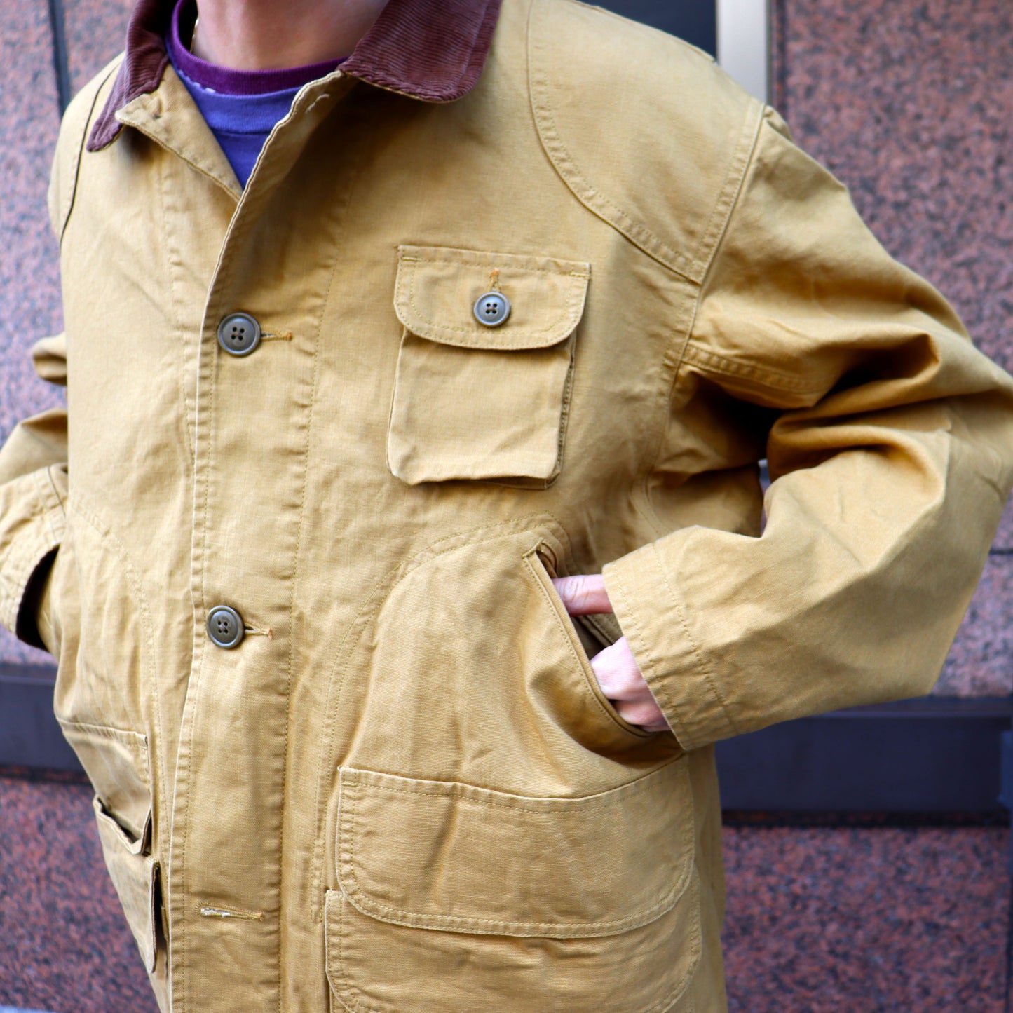 South2 West8 : Hunting Jacket- Oxford Paraffin Coating