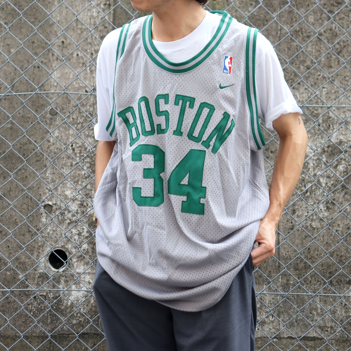 used : (Nike) BOSTON CELTICS GAME JERSEY -  PIERCE #34