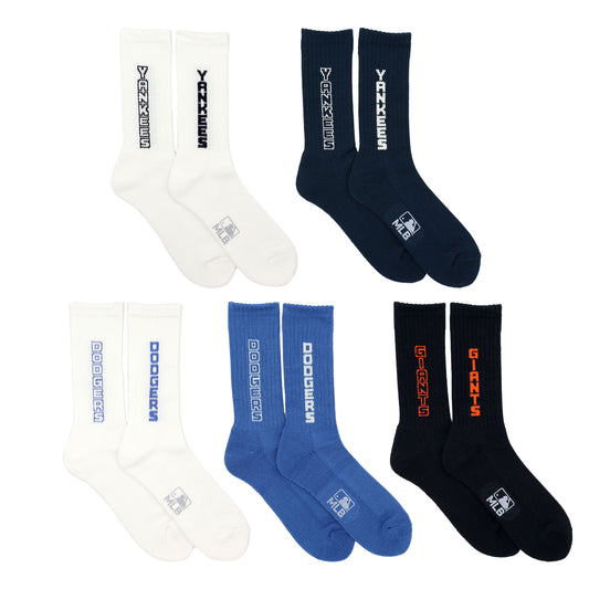 MLB×ROSTER SOX： MLB-289 LOGO MLB SOCKS