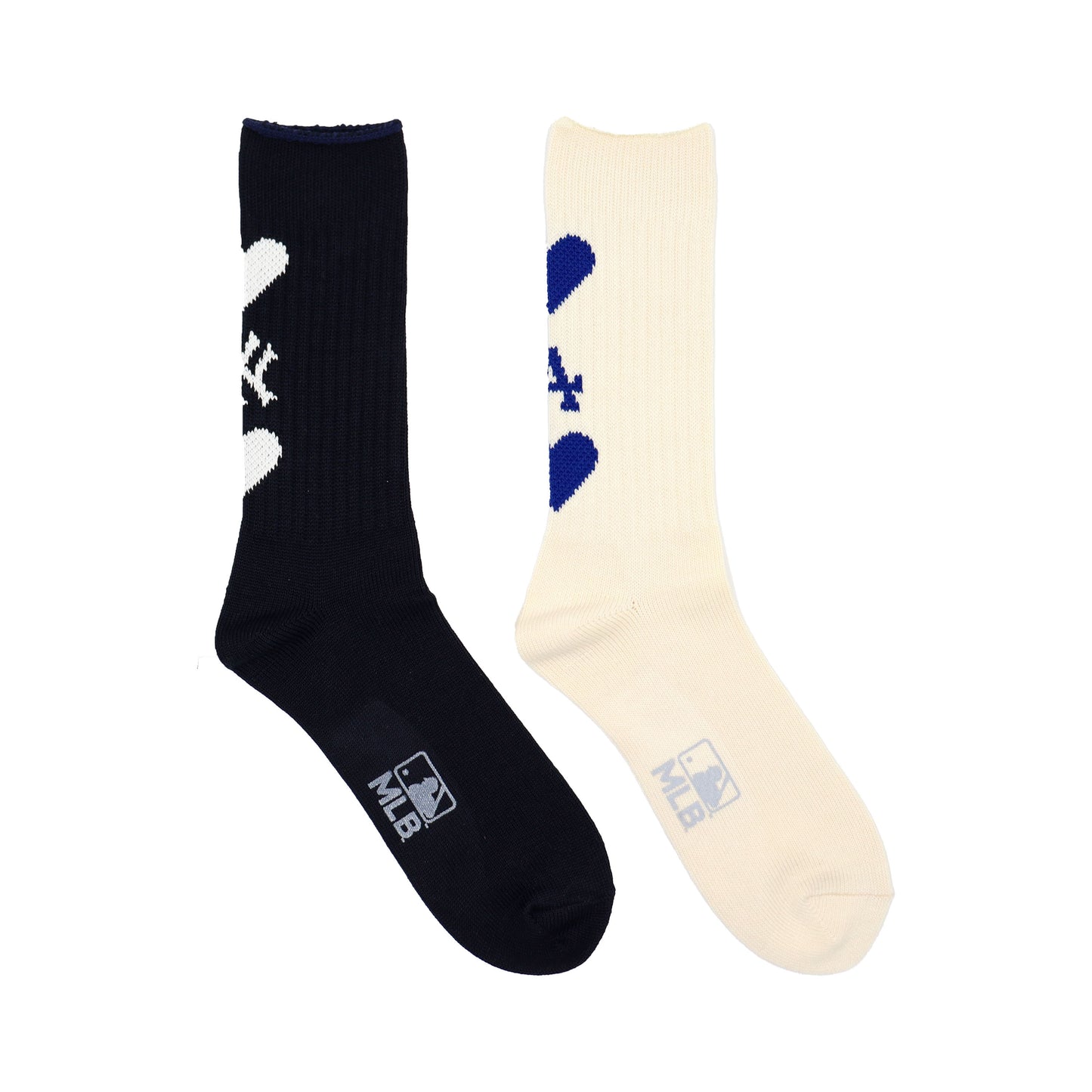 MLB×ROSTER SOX：MLB-304 MLB Heart Jacqard SOCKS