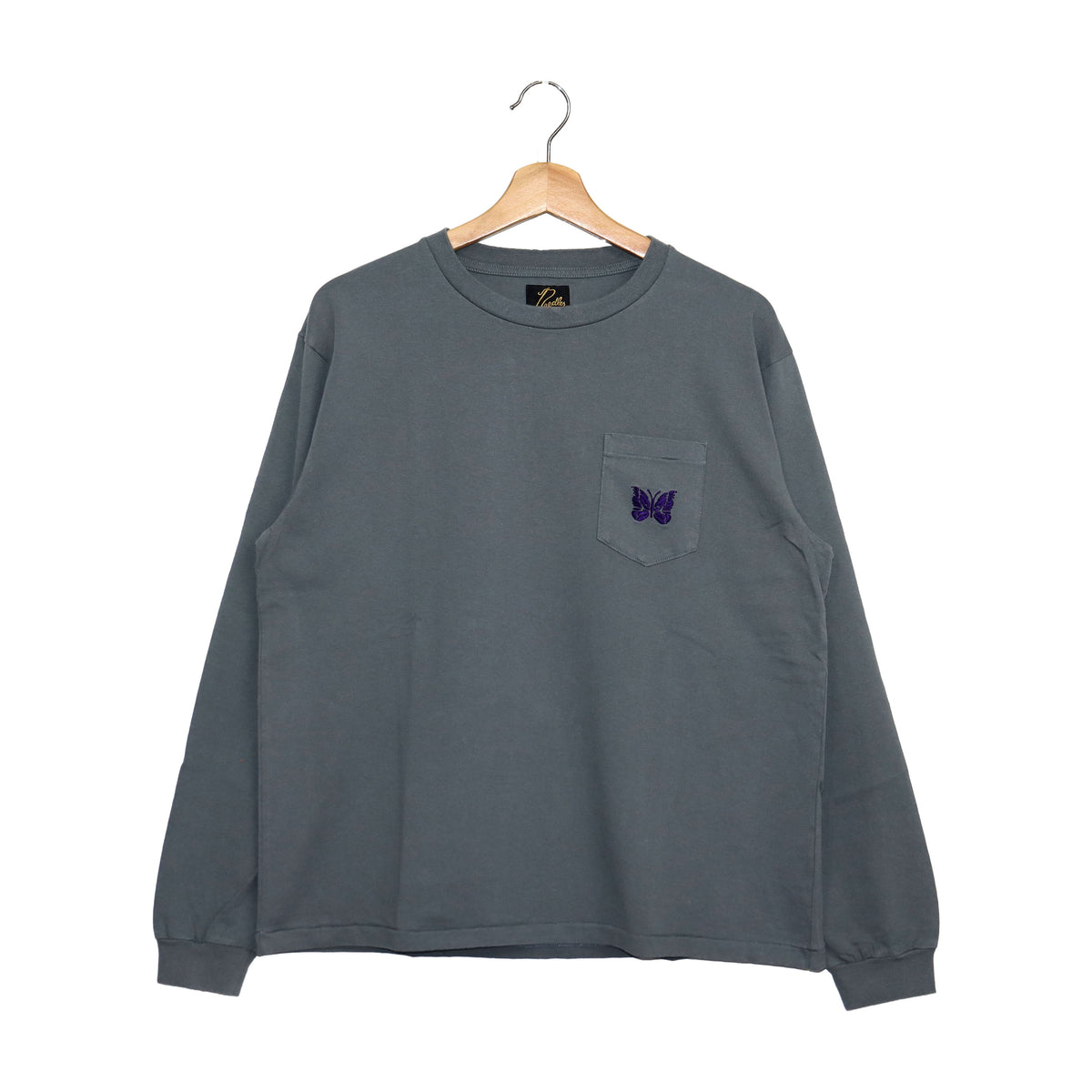 Needles : L/S Pocket Tee - Cotton Jersey