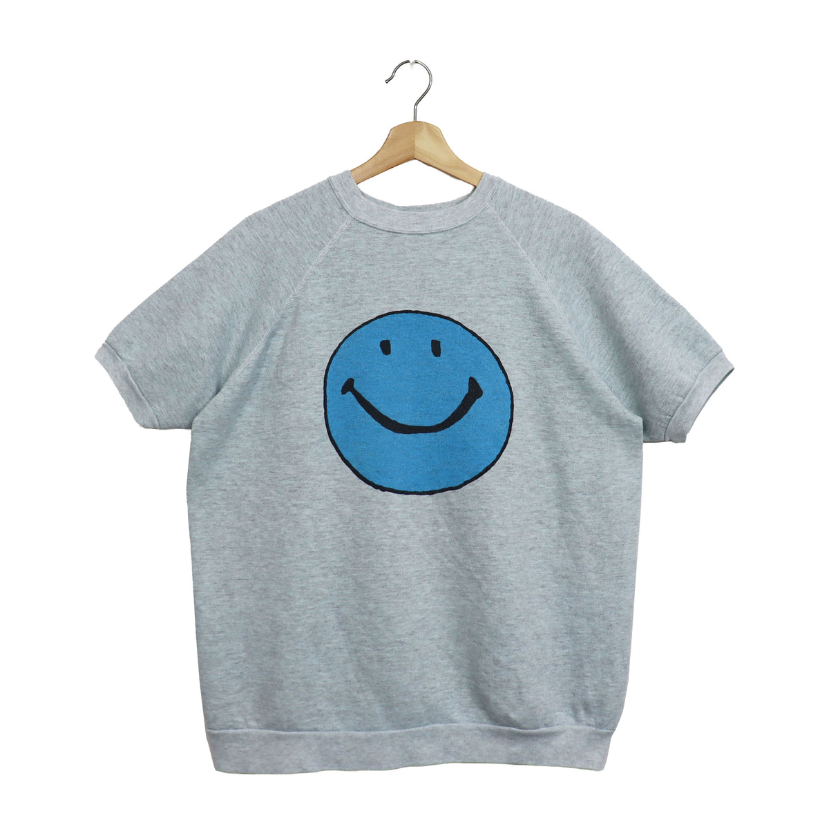 Copycat : Smile S/S Sweat- LT.BLUE×BLUE