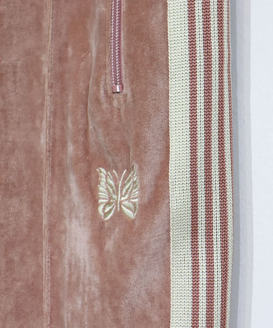 Needles：Narrow Track Pant - C/PE Velour【Old Rose】