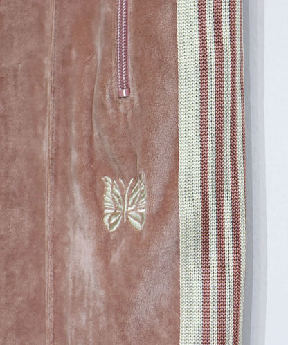Needles：Narrow Track Pant - C/PE Velour【Old Rose】
