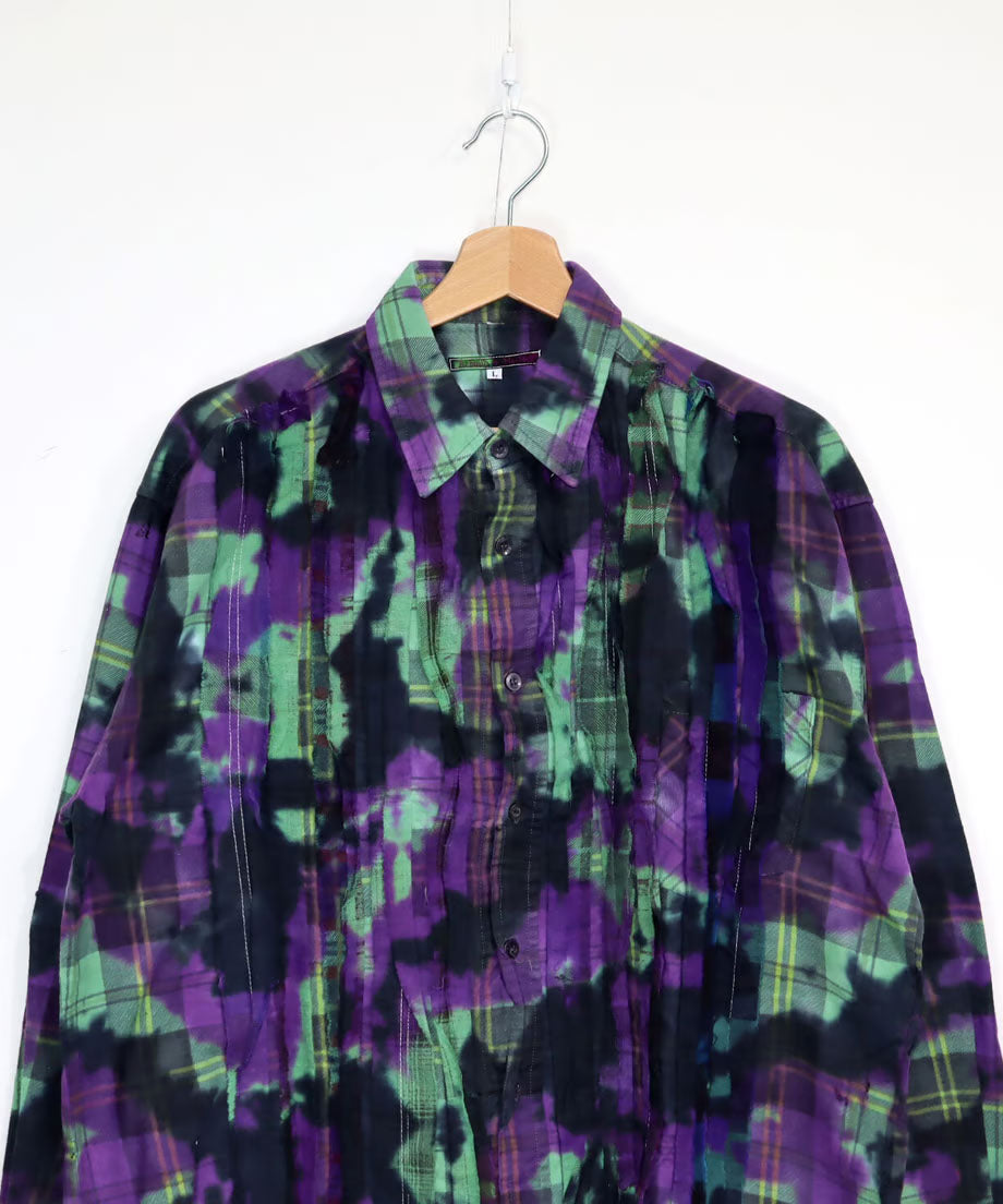 rb NDLS : Flannel Shiirt - Ribbon Shirt Uneven Die #64