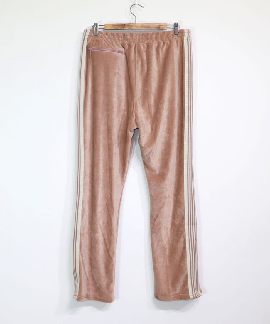 Needles：Narrow Track Pant - C/PE Velour【Old Rose】