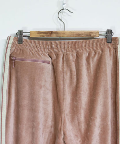 Needles：Narrow Track Pant - C/PE Velour【Old Rose】