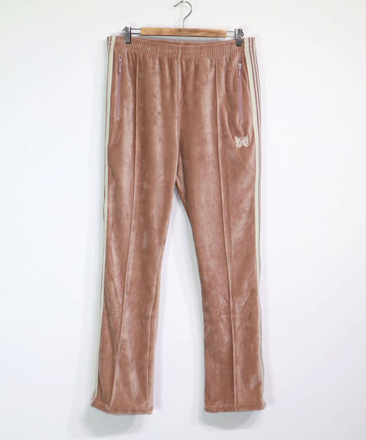 Needles：Narrow Track Pant - C/PE Velour【Old Rose】