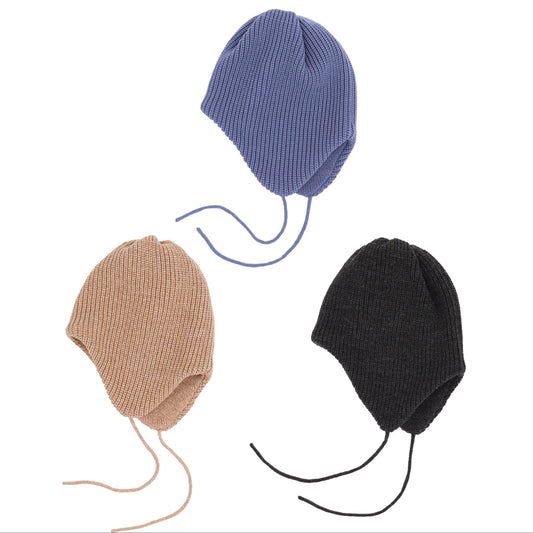 INFIELDER DESIGN : C-592 Ear Flaps Knit Cap