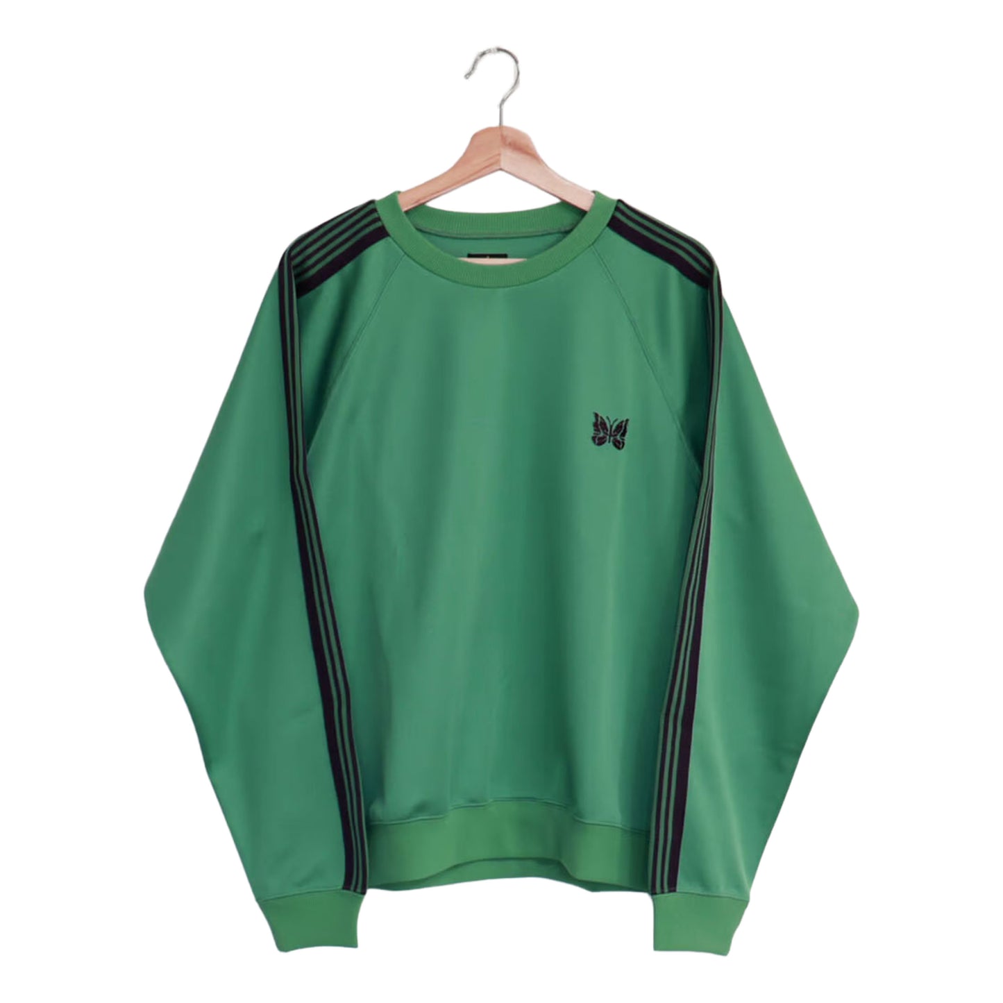 Needles : Track Crew Neck Shirt - Poly Smooth【GREEN】