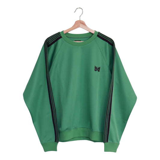 Needles: Track Crew Neck Shirt - Poly Smooth [GREEN]