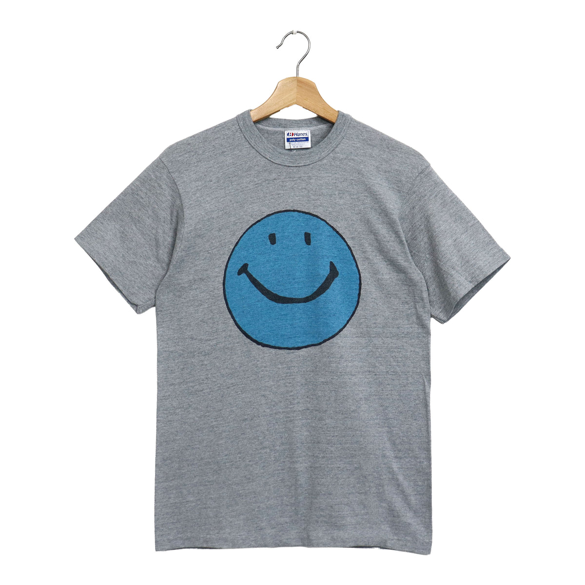 Copycat : Smile S/S Tee- Grey×Blue