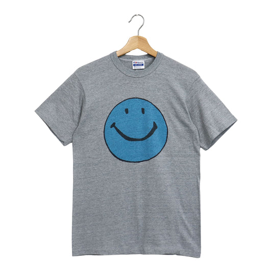 Copycat : Smile S/S Tee- Grey×Blue