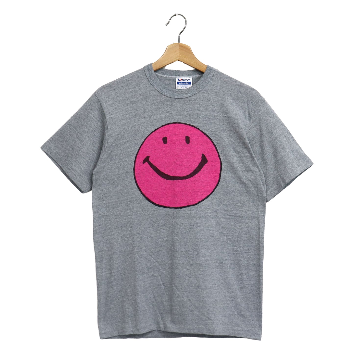 Copycat : Smile S/S Tee- Grey×Pink