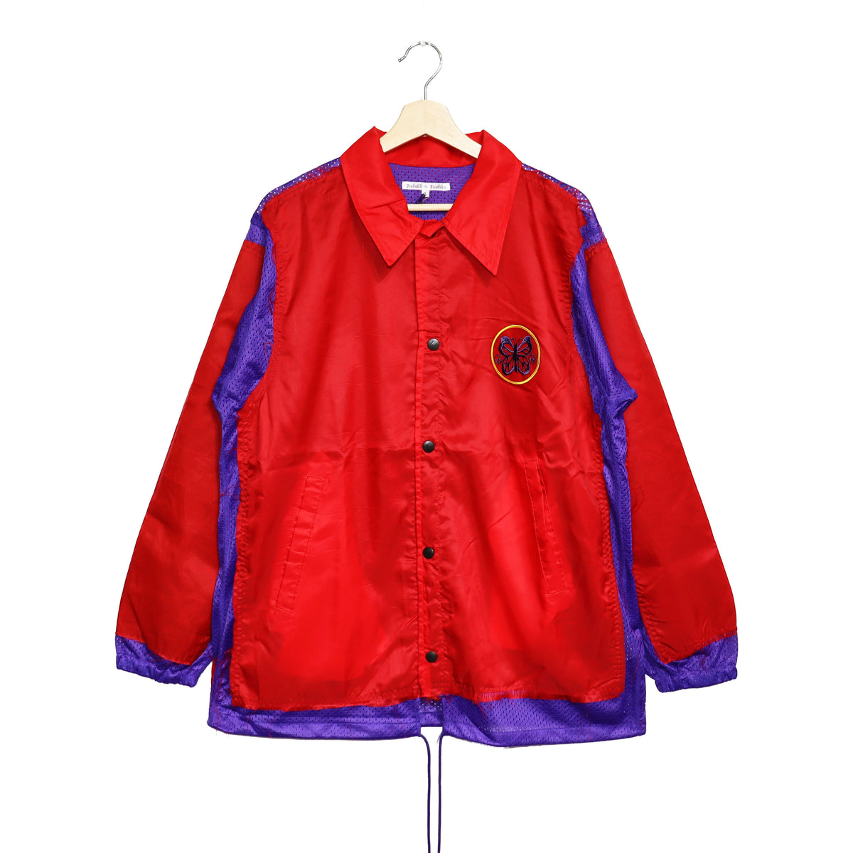 Rebuild by Needles：Coach Jacket → Covered Jacket（Red×Purple）
