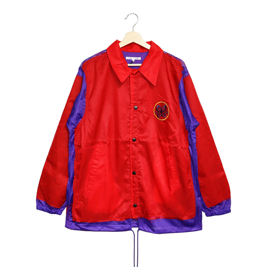 Rebuild by Needles: Coach Jacket → Covered Jacket (Red × Purple)