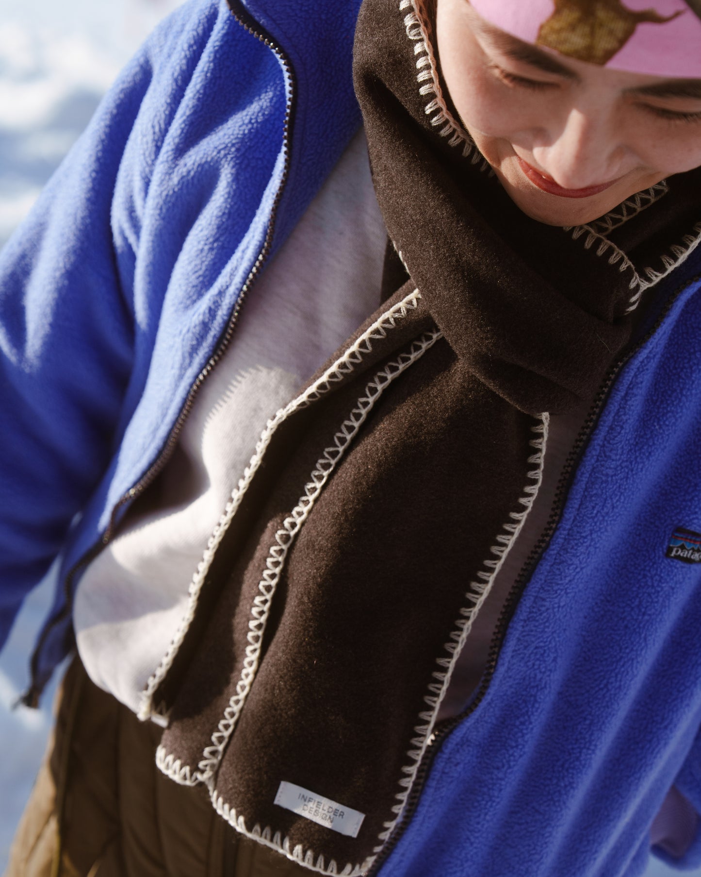 INFIELDER DESIGN : AC-143 blanket stitch fleece Muff