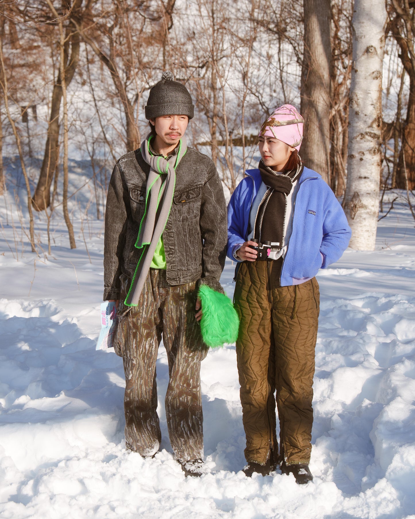 INFIELDER DESIGN : AC-143 blanket stitch fleece Muff