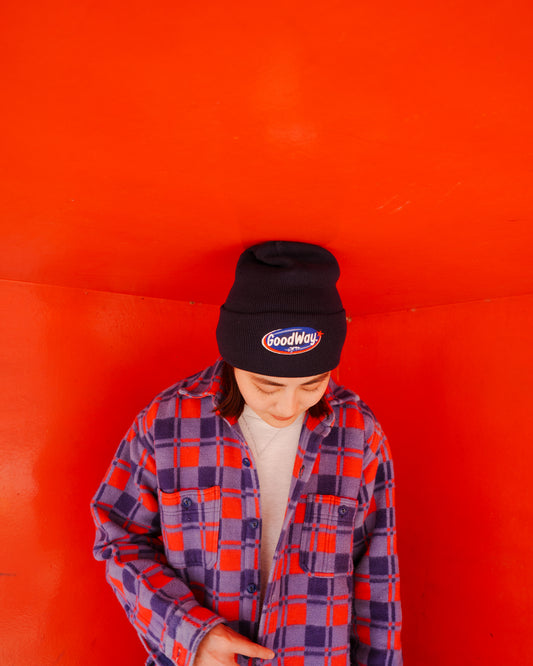 INFIELDER DESIGN : C-596 EMB KNIT CAP