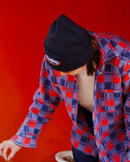 INFIELDER DESIGN : C-596 EMB KNIT CAP