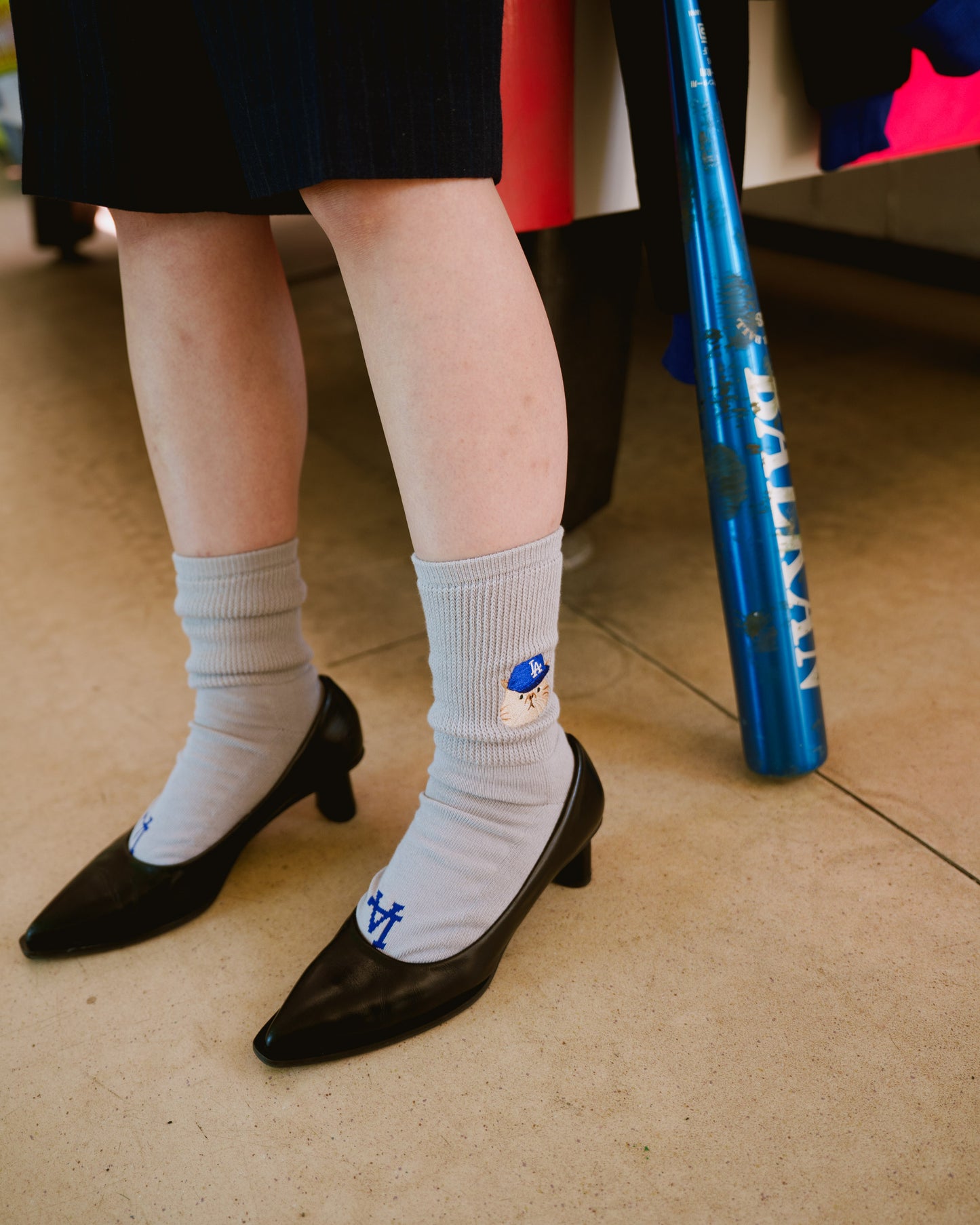 MLB x ROSTER SOX: MLB-305 MLB CAT SOCKS