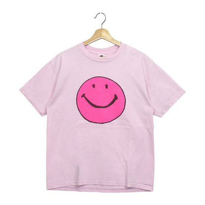 Copycat : Smile S/S Tee- Pink×Pink