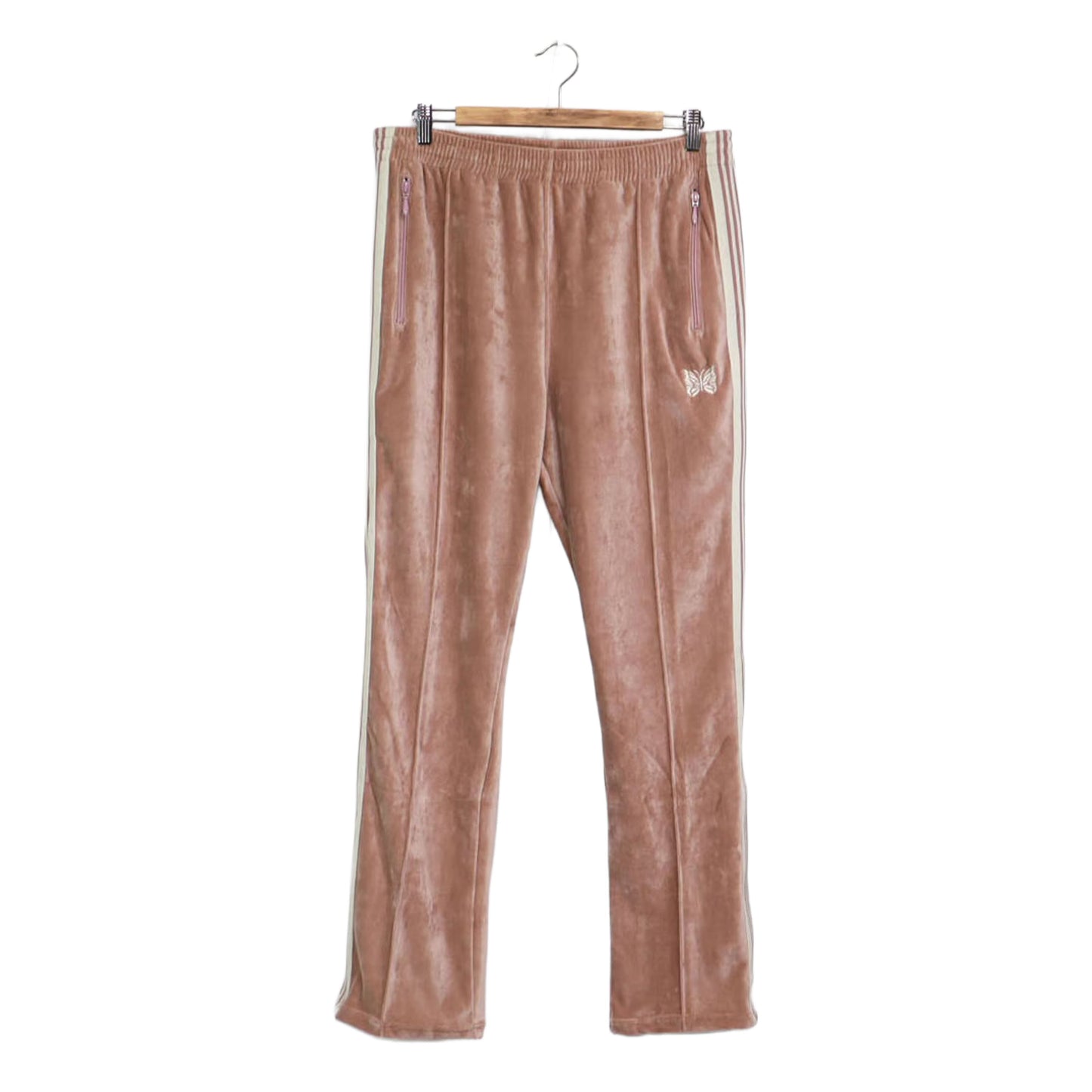 Needles：Narrow Track Pant - C/PE Velour【Old Rose】